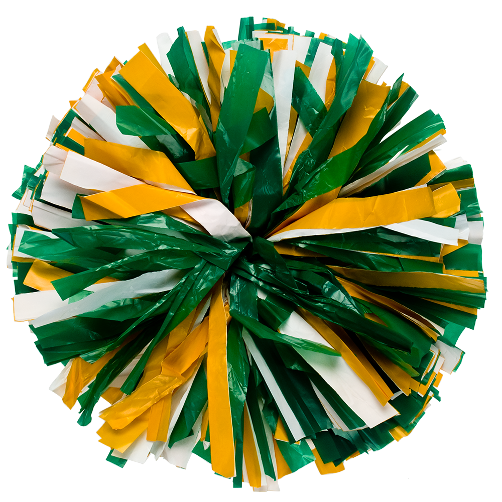 Custom Plastic Show Pom - Mixed Colors 90