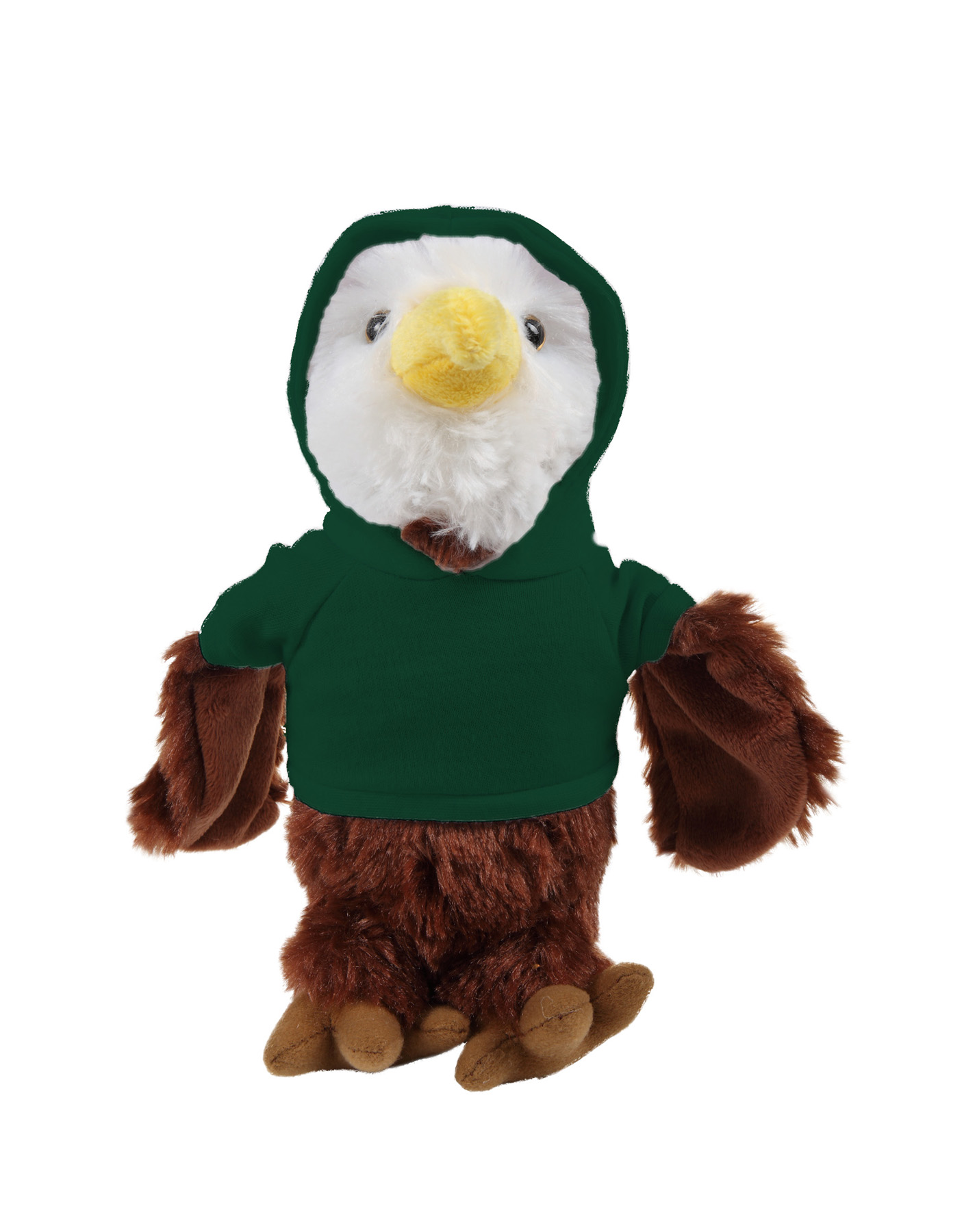 Soft Plush Eagle wearing a Hoodie 5