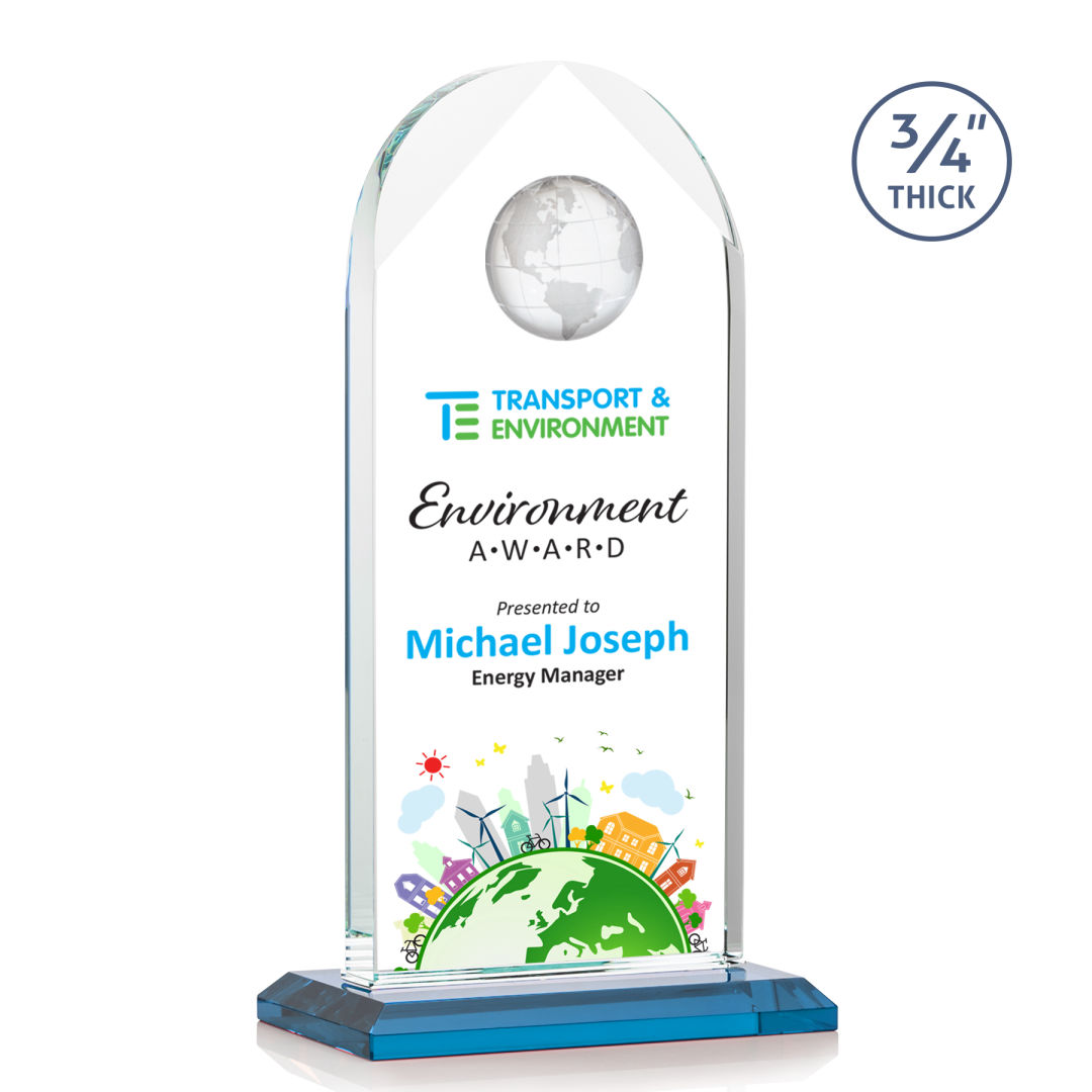 Blake Globe VividPrint™ Award - Sky Blue 7
