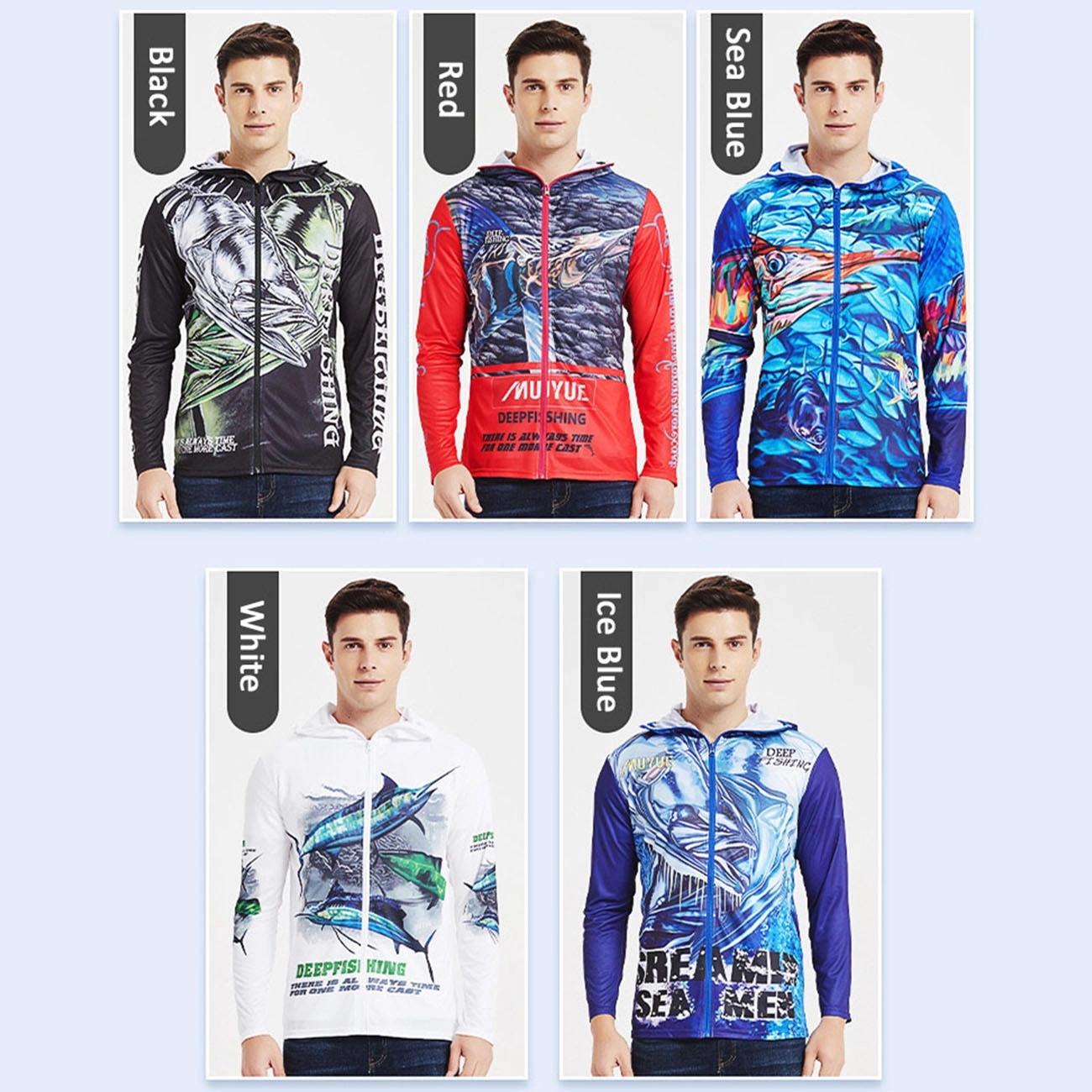 Long Sleeve Sun Protection Upf 51+ Moisture Wicking T-Shirts 2