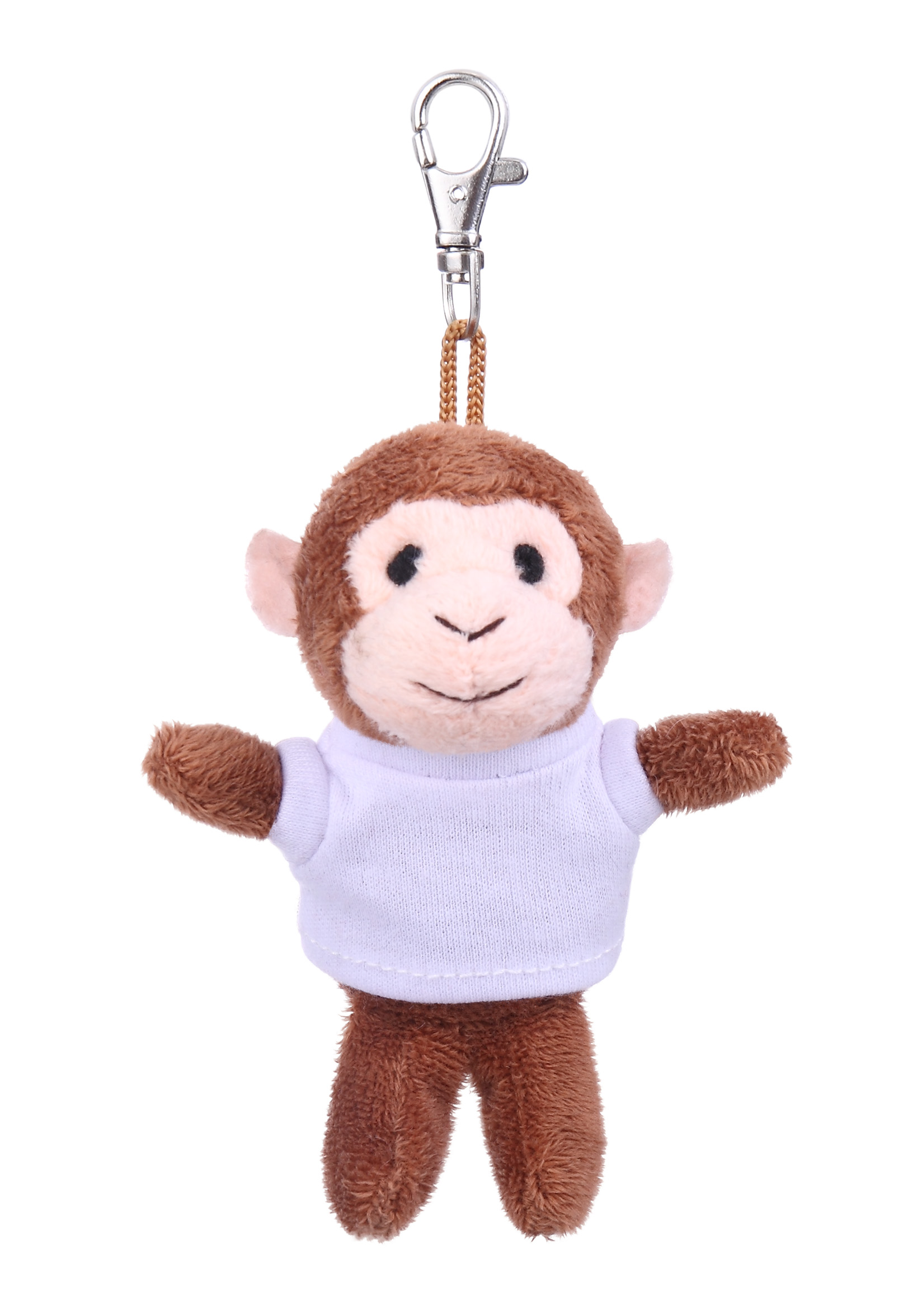 Soft Plush Monkey Keychain with Tee 6