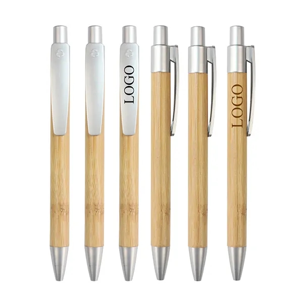 Eco-Friendly Sleek Bamboo Ballpoint Pen 1