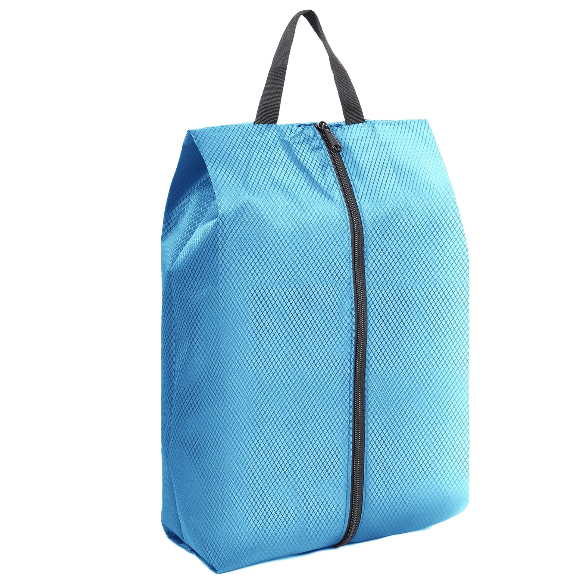 Waterproof Diamond-Lattice Nylon Handheld Shoe Storage Bag 6