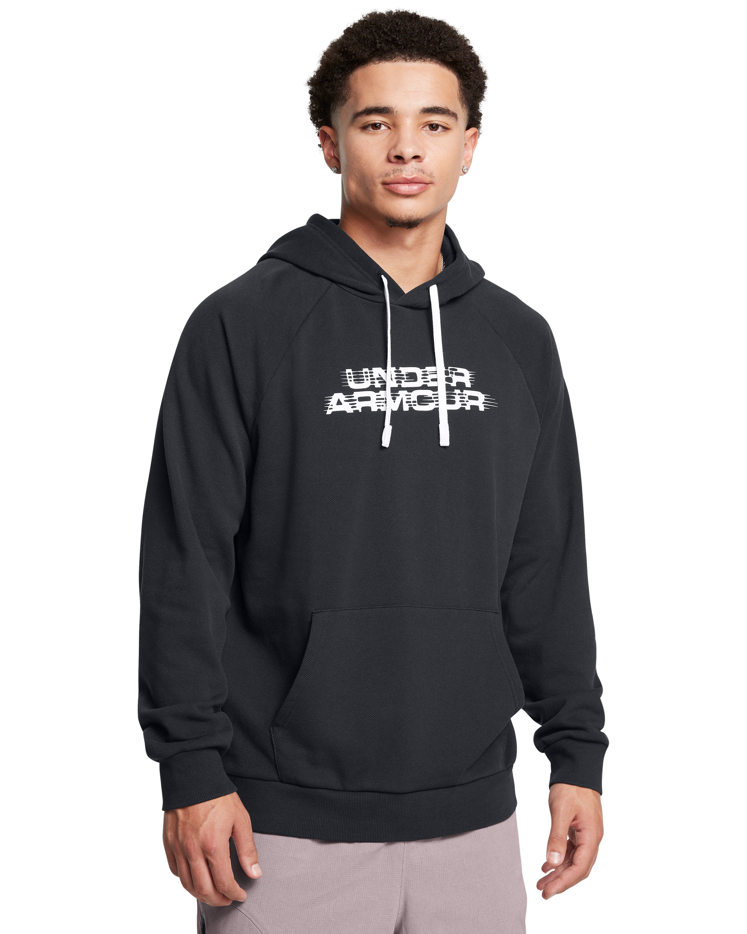 UA Rival Fleece Textured Glitch Men's Hoodie 2