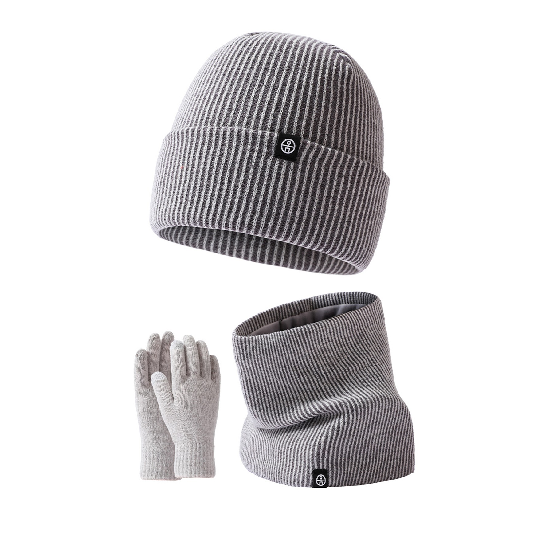 Winter Hat Scarf Gloves Set 4