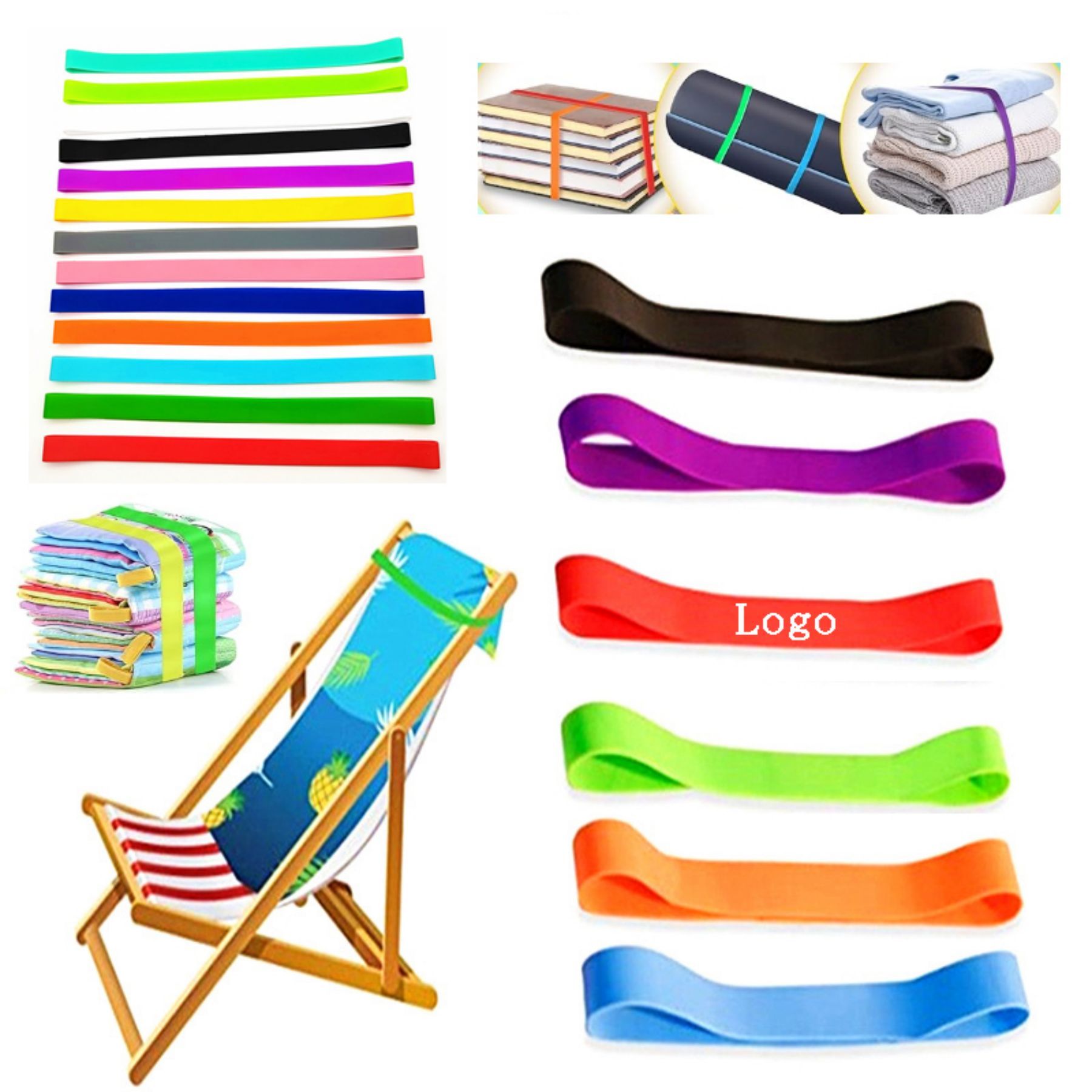 Towel Elastic Silicone Beach Chair Band 1