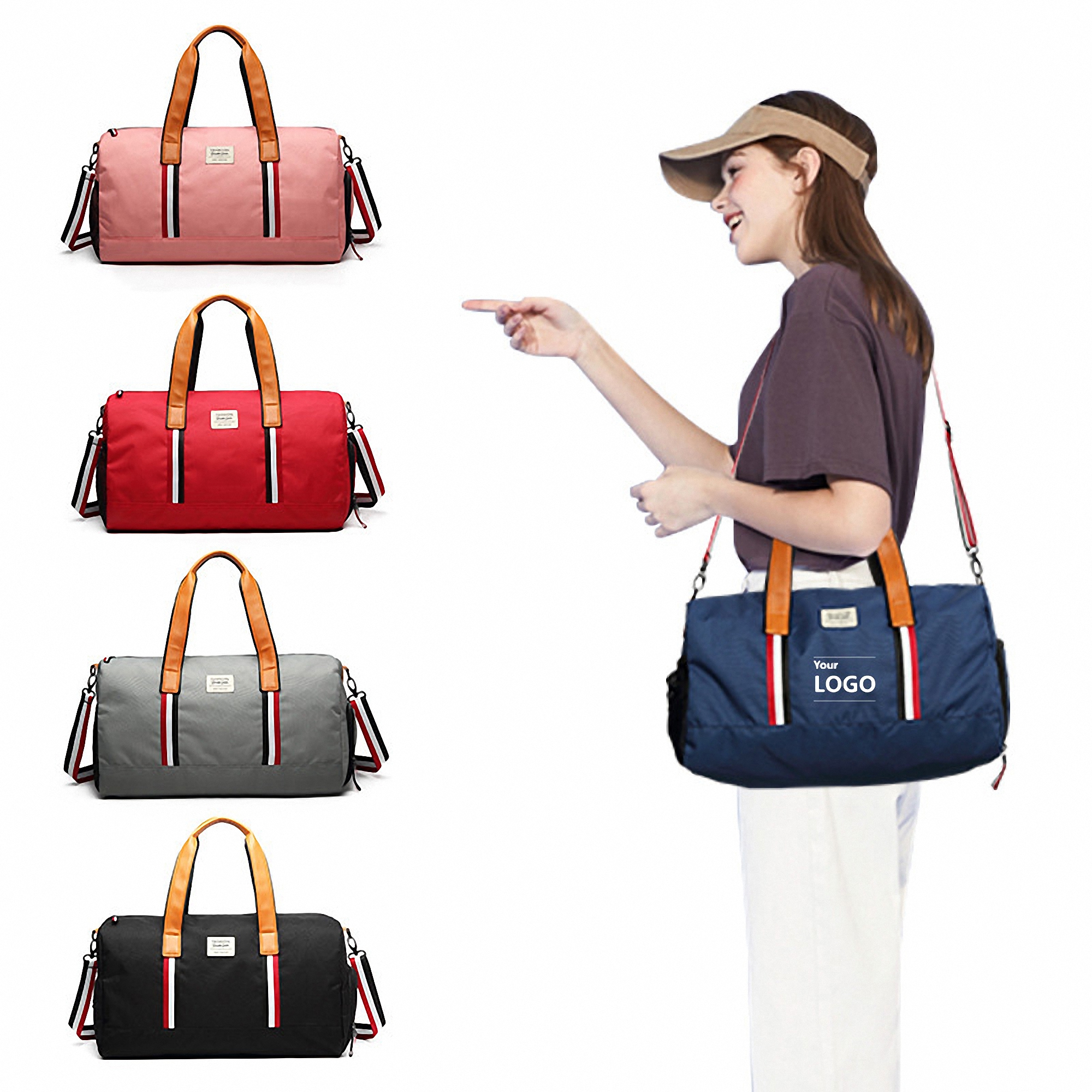 Waterproof Gym Bag with Separate Wet/Dry Compartments 1