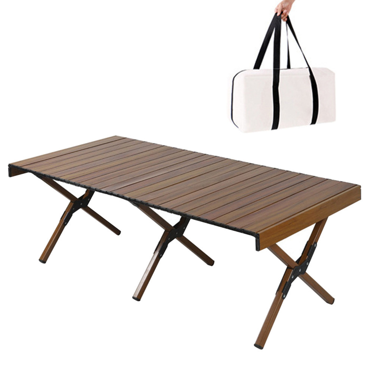 Portable 4-6 Person Roll-Up Picnic Table 2