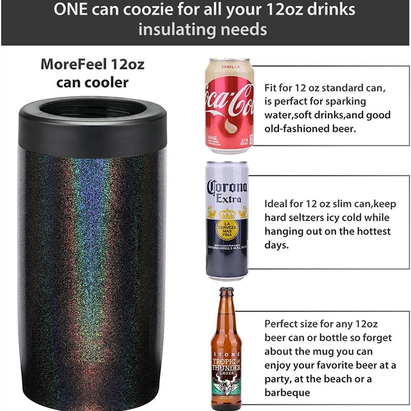 Custom 4-in-1 Stainless Steel Insulated Beer Can Holder, custom koozie with logo imprint 19