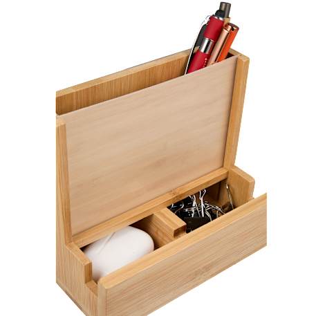 FSC® 100% Bamboo Photo Frame Desktop Organizer 52