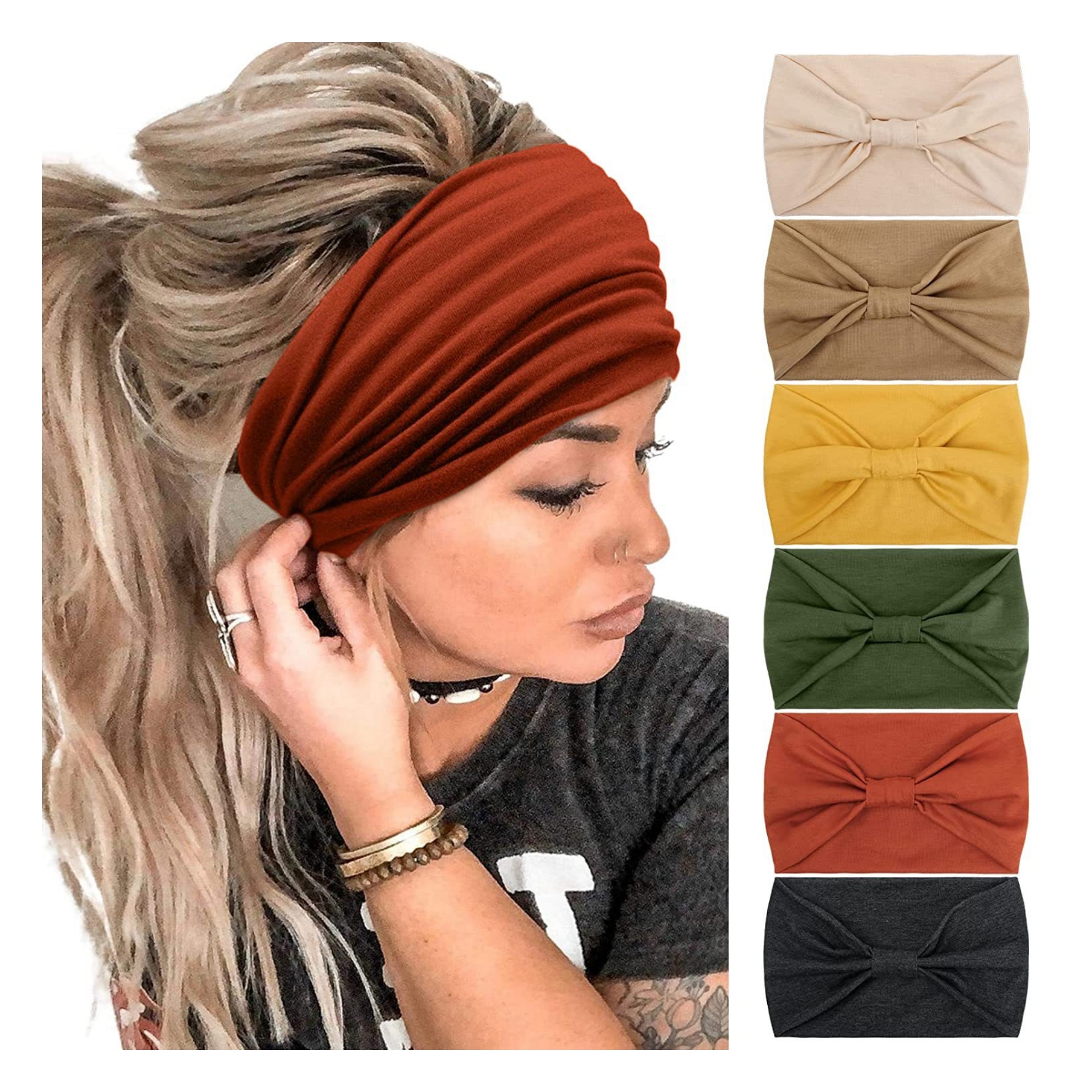 African Boho Wide Hairband 5