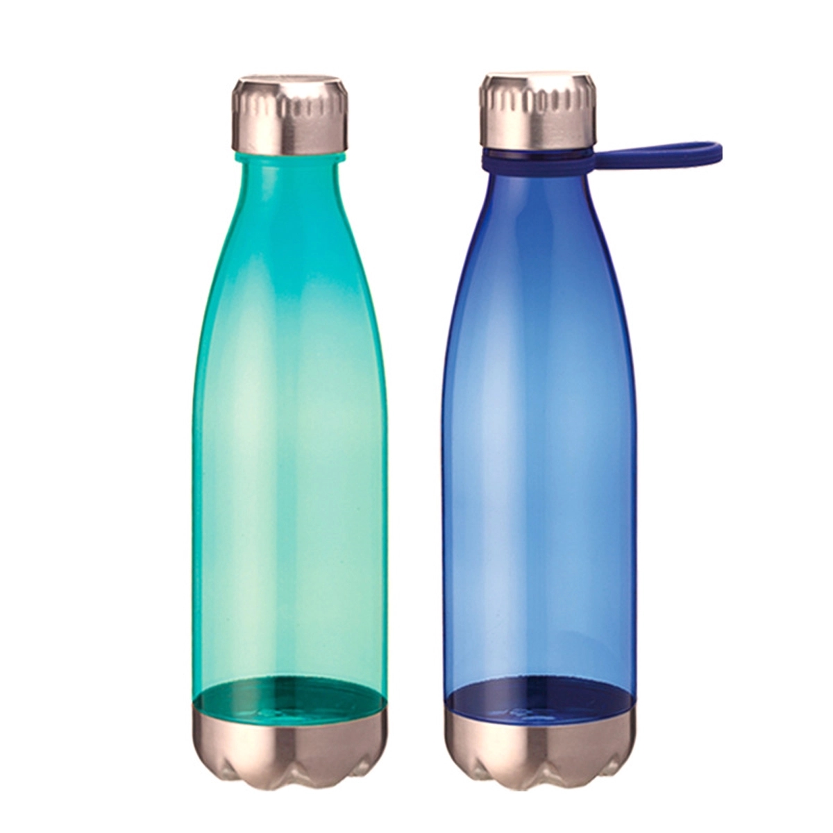 34 Oz Plastic Water Bottle With Steel Top And Base 2
