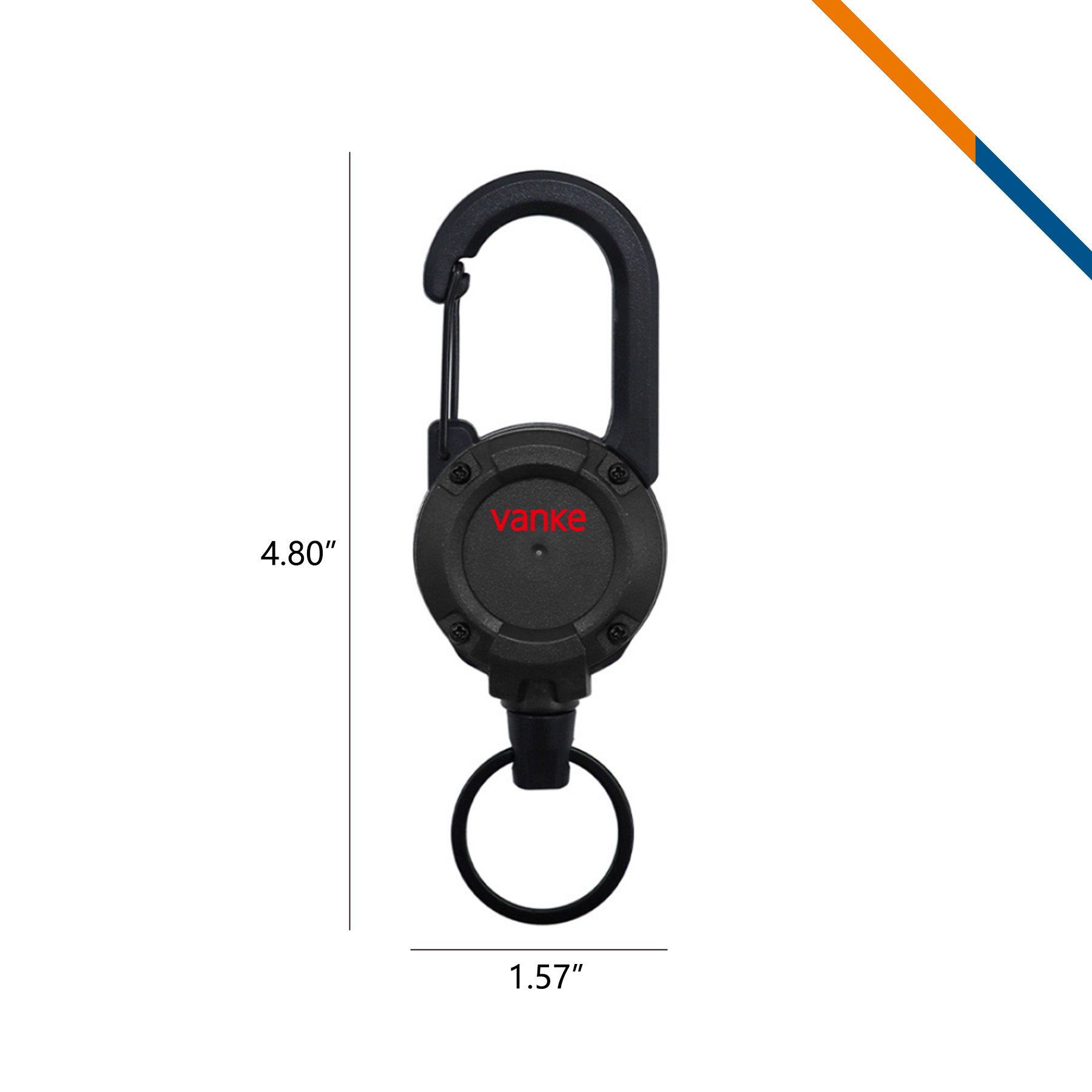 Snapvor Retractable Carabiner Keychain 4