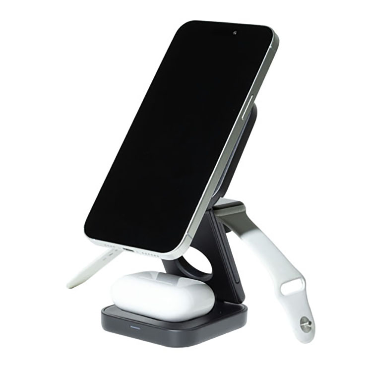 "AMPSTATION" 3-in-1 15W Wireless Charging Station 4
