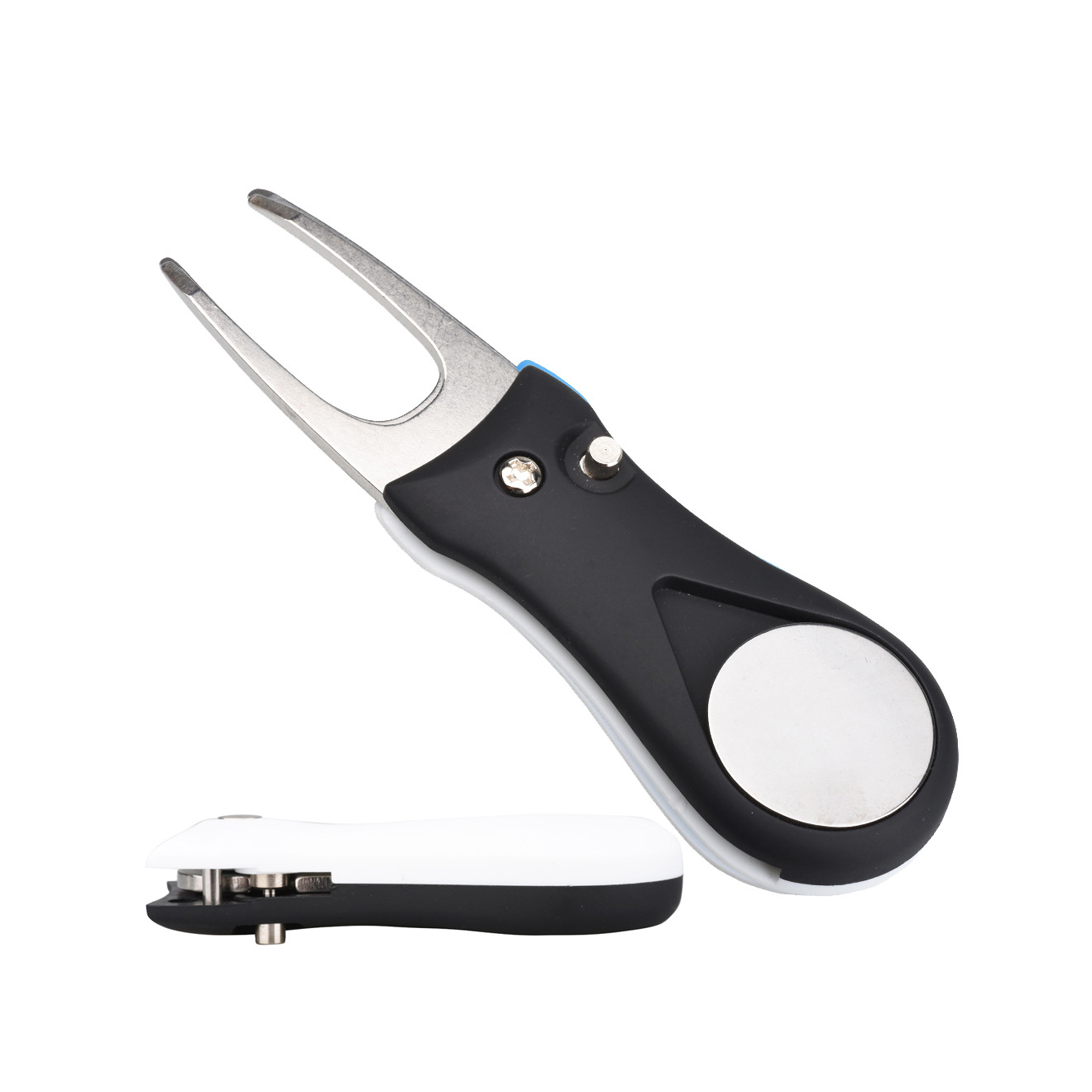 Foldable Metal Golf Divot Repair Tool 4.4 x 1.3 x 0.6" 8