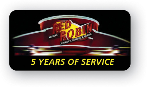 Full Color 50 Mil Name Badge (1"X2") Rectangle - No Personalization