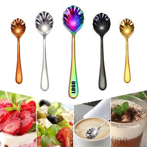 5.62 Inch Shell Shaped Dessert Coffee Spoon 25