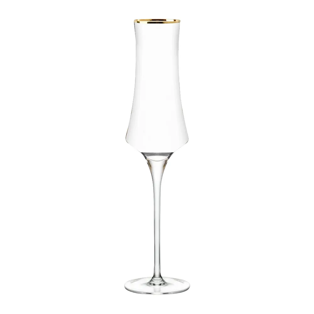 8oz. Gold Rimmed Champagne Flute 1