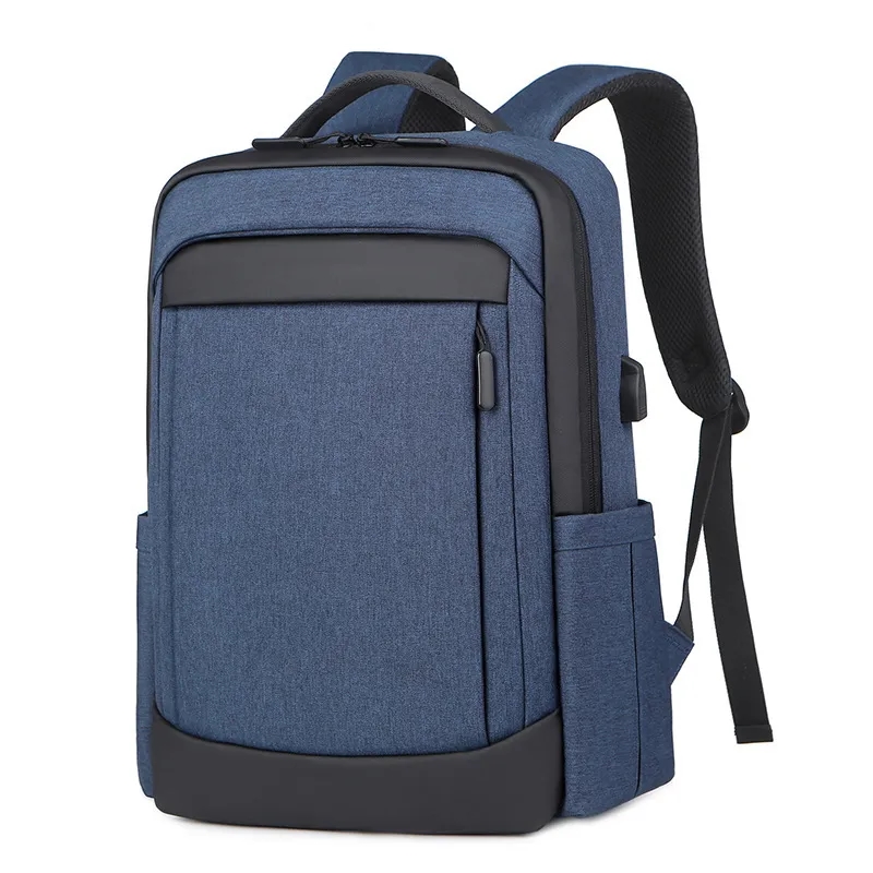 Anti-theft Waterproof Men Business USB Port Laptop Backpack 7