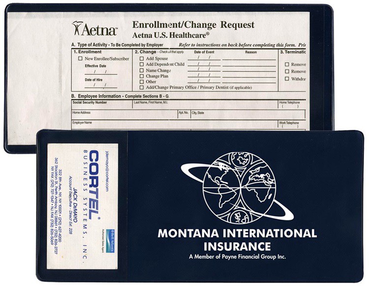 Large Policy Holder with Extra Pocket (open on short side) 3