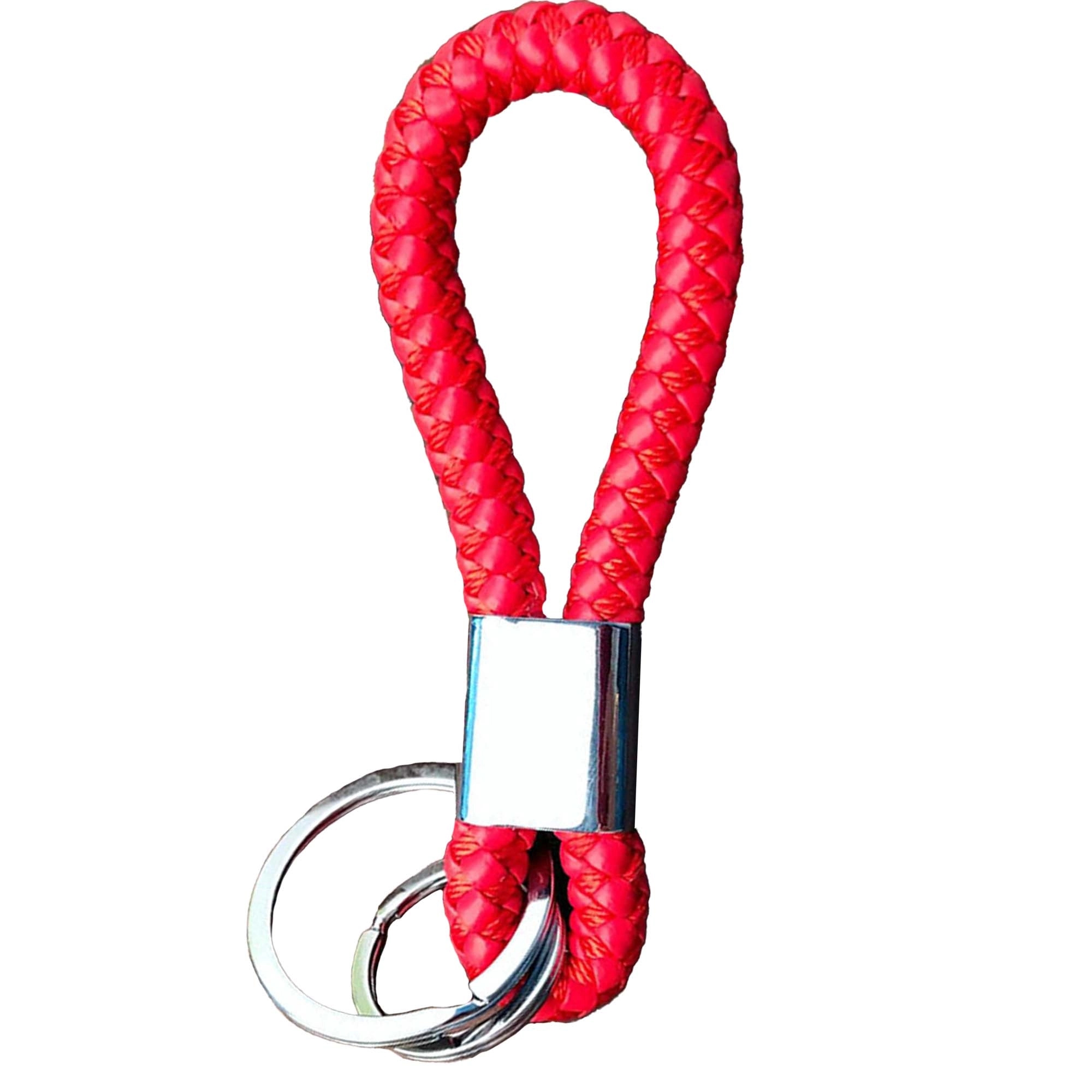 PU Braided Lanyard Keychain 8