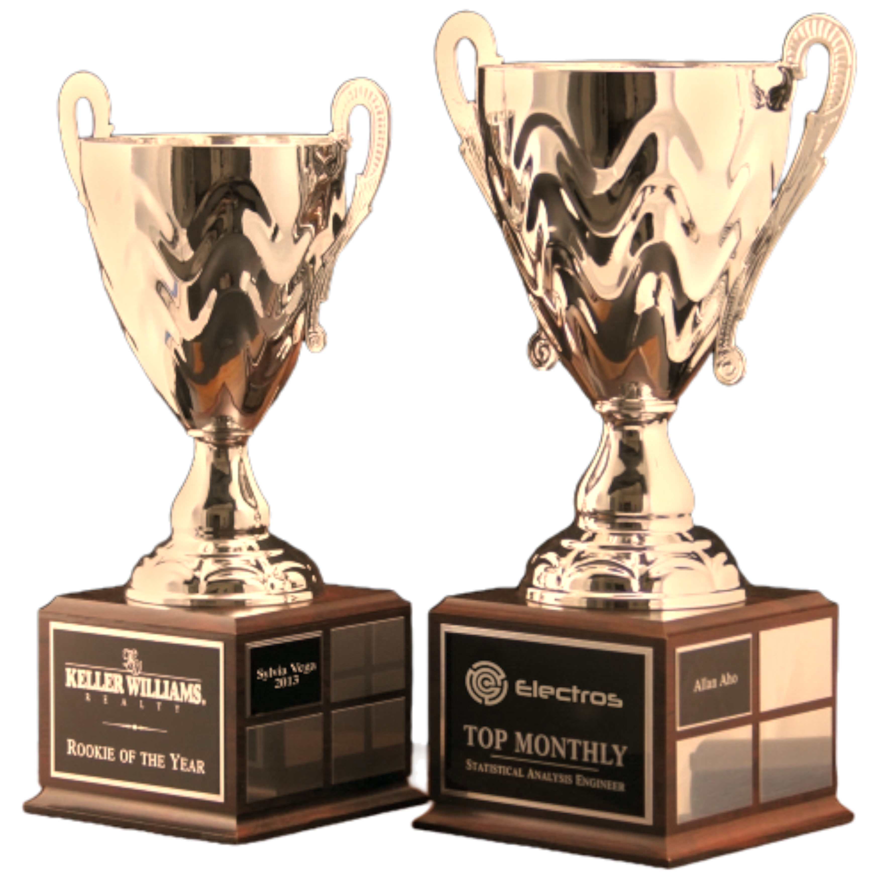 Wave Perpetual Gold Cup Trophy Award w/Perpetual Base 3