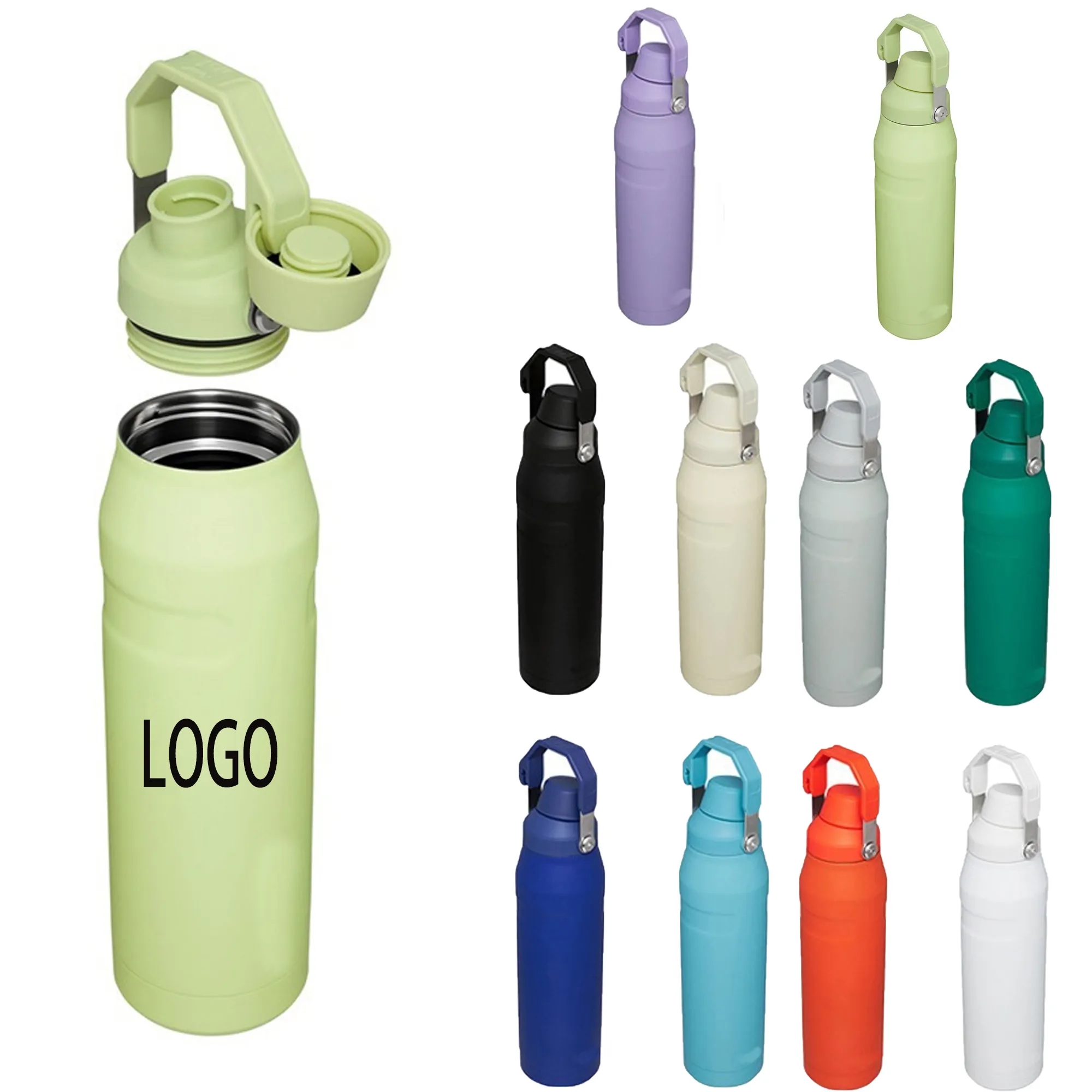 16oz Angled Spout Lid Sports Water Bottle, custom water bottle with logo imprint 3