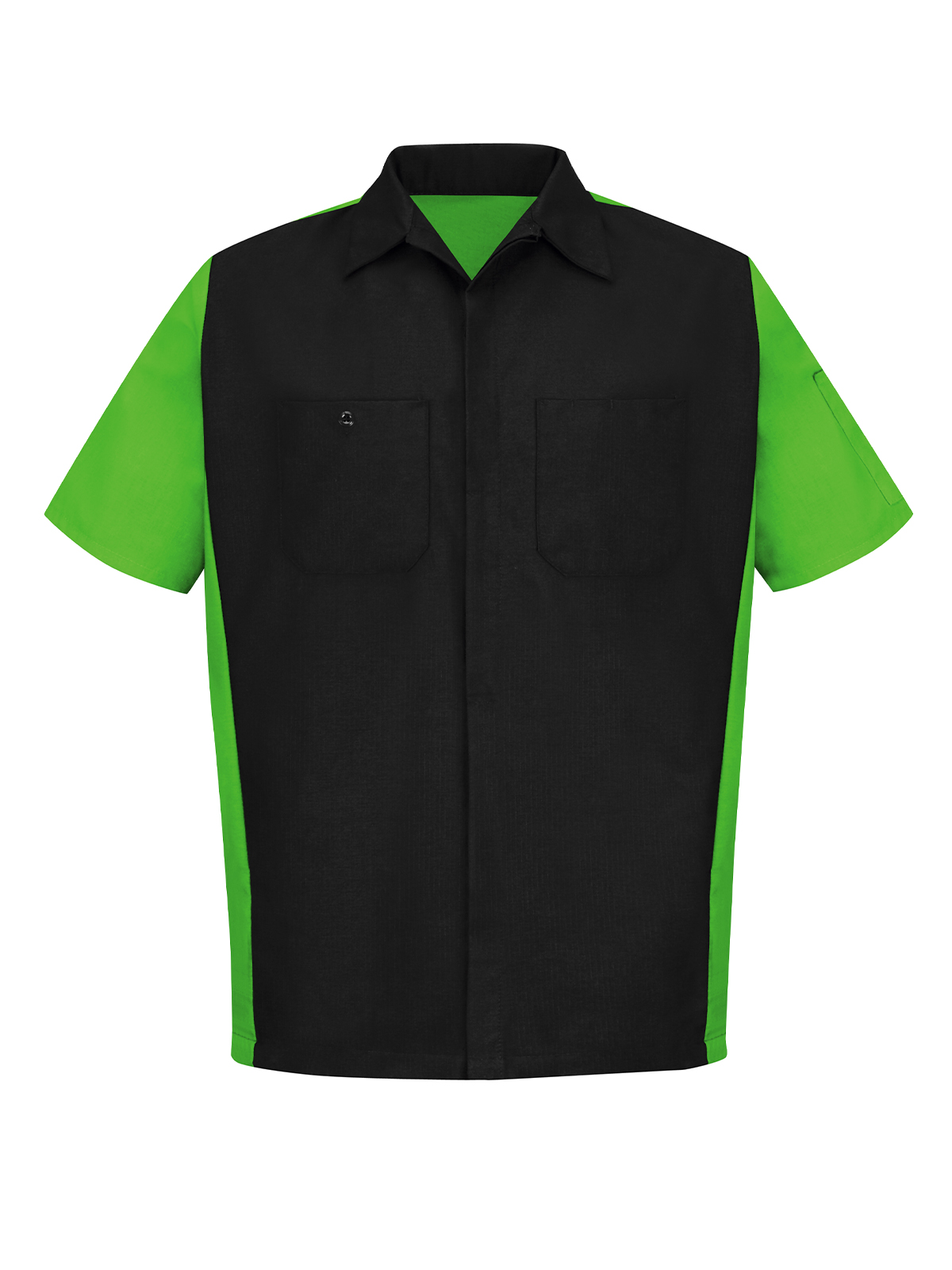 Red Kap Shirts -  Men's Short Sleeve Two-Tone Crew Shirt 2