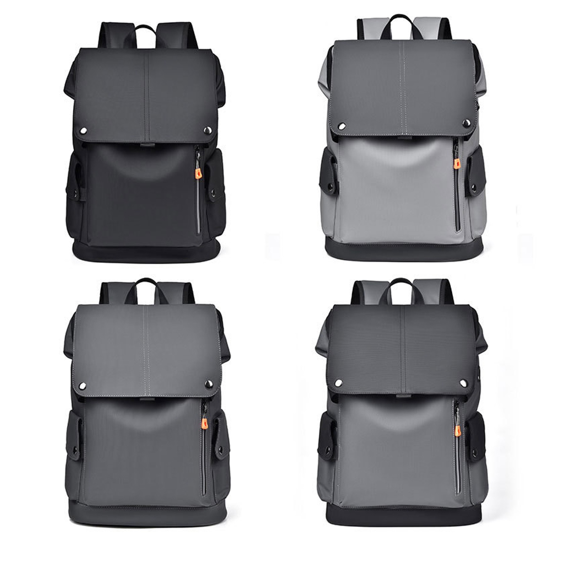 Men's Stylish Faux Leather Backpack 2