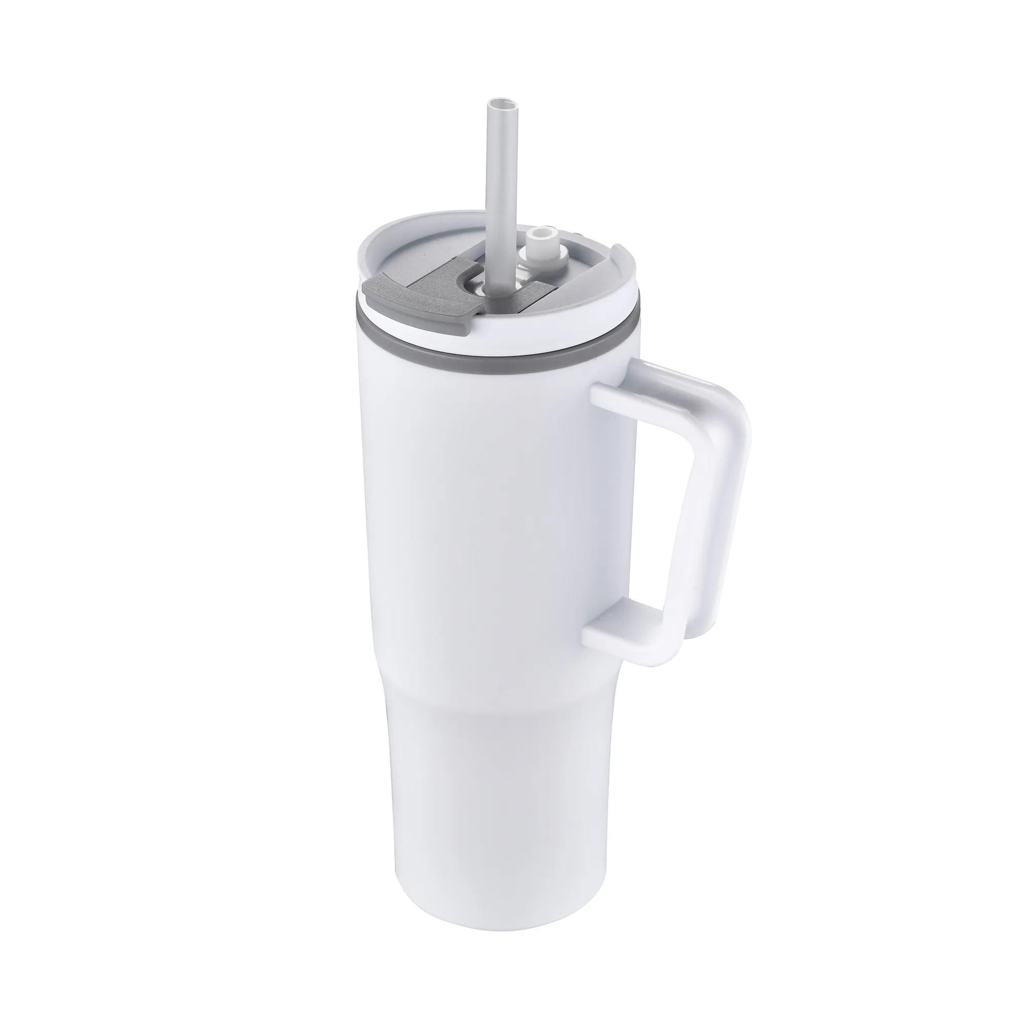 30oz. Double Wall Mug with Handle and Straw 37