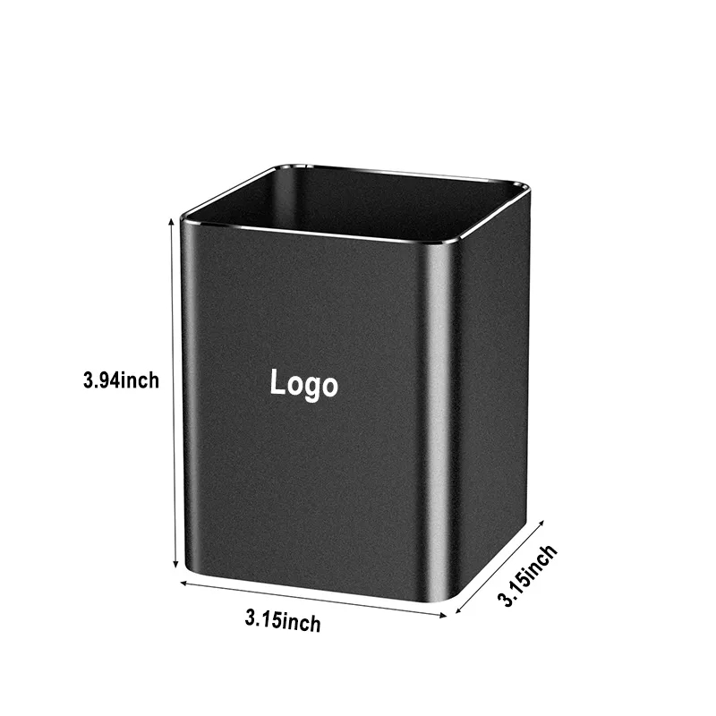 Square Pen Holder Desktop Pencil Cup 5