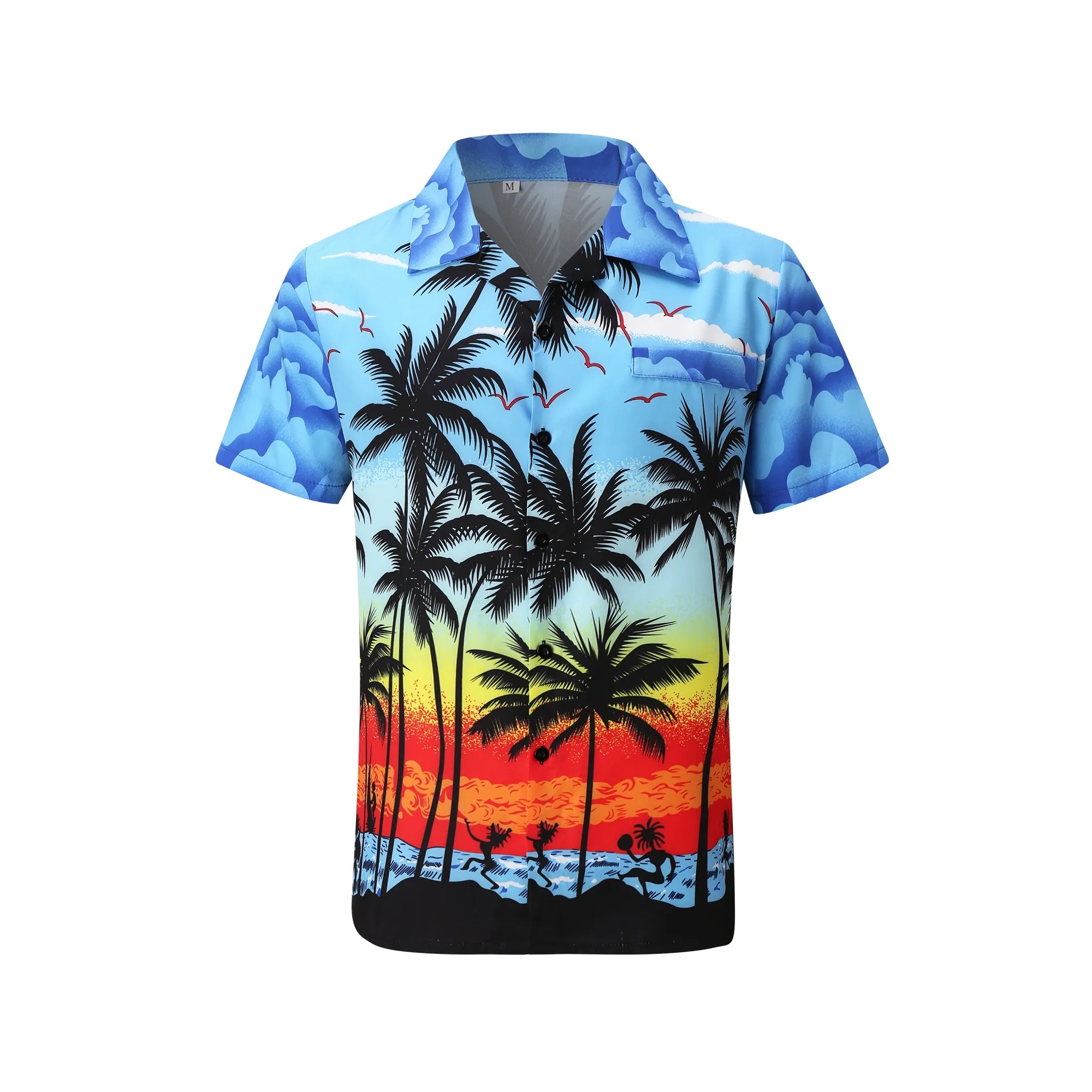 Short Sleeve Hawaiian Print Vacation Shirt 7