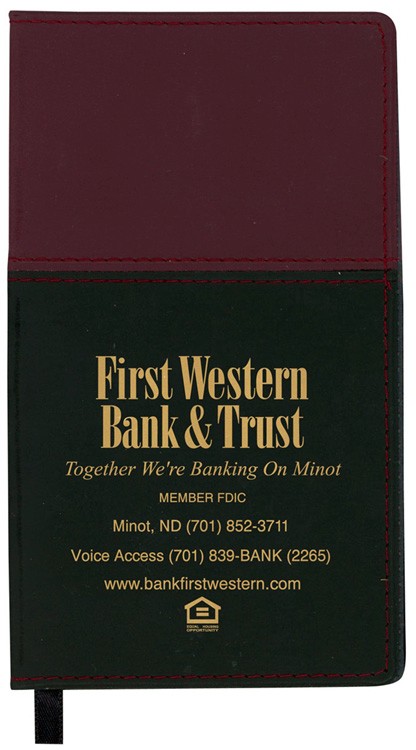 Mystic Series Soft Cover 2 Tone Vinyl Weekly Planner/ no Map / 1 Color 2