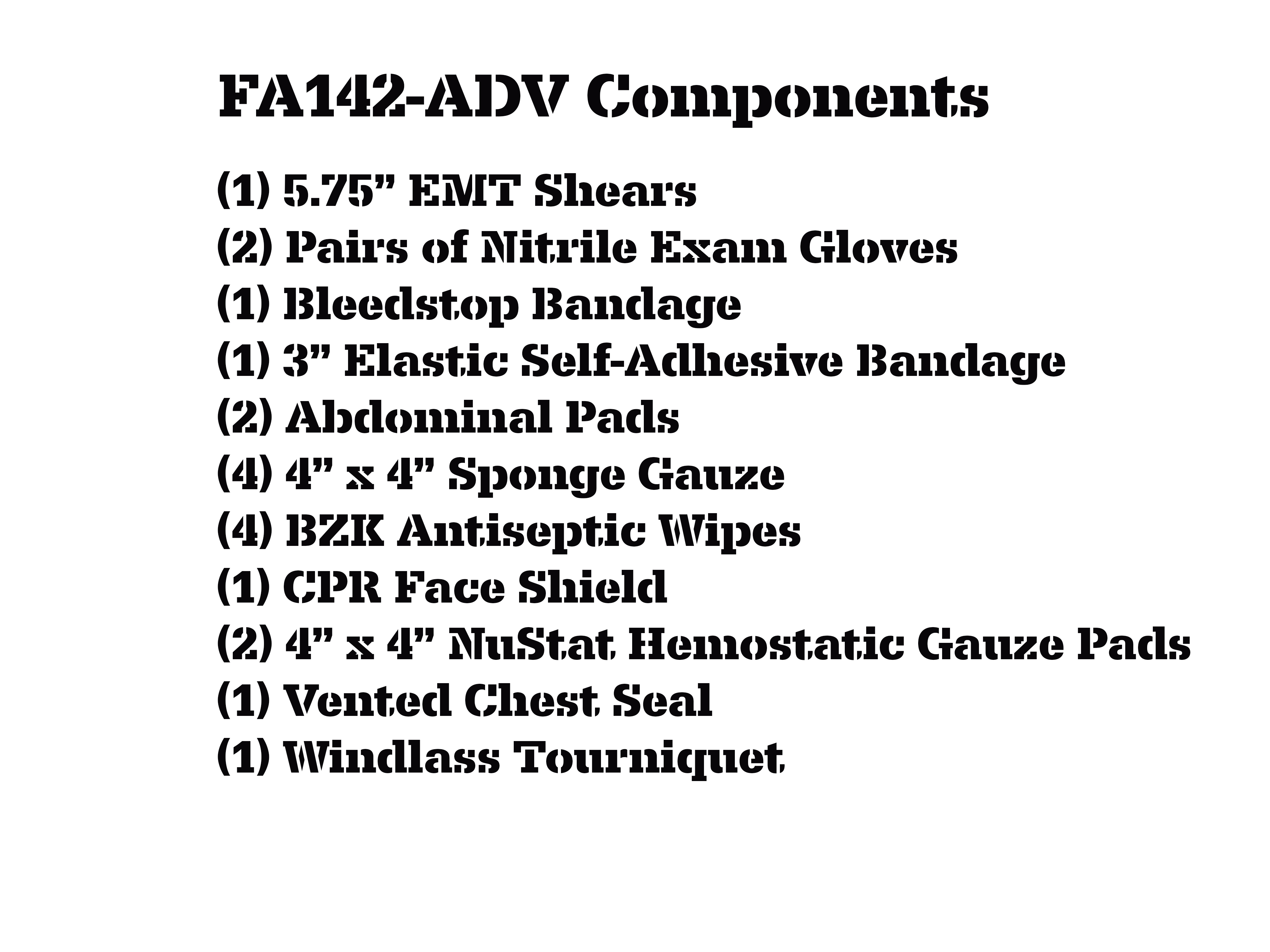 Advanced Tactical Trauma & First Aid Kit 12