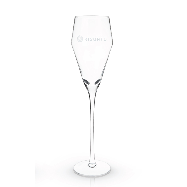 Viski® Angled Crystal Prosecco Glass, set of 2 8