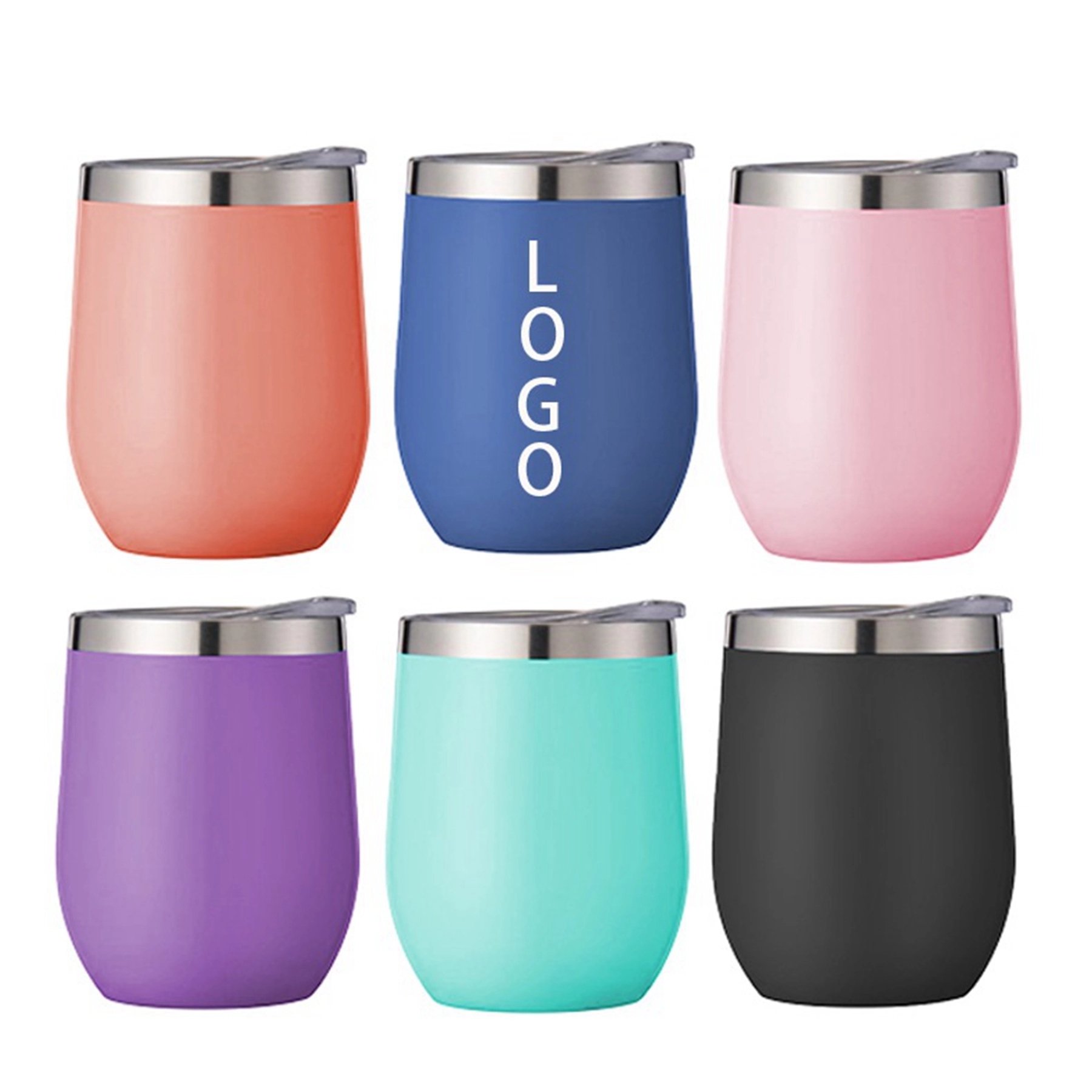 12 Oz. Stainless Steel U Style Wine Tumbler 10