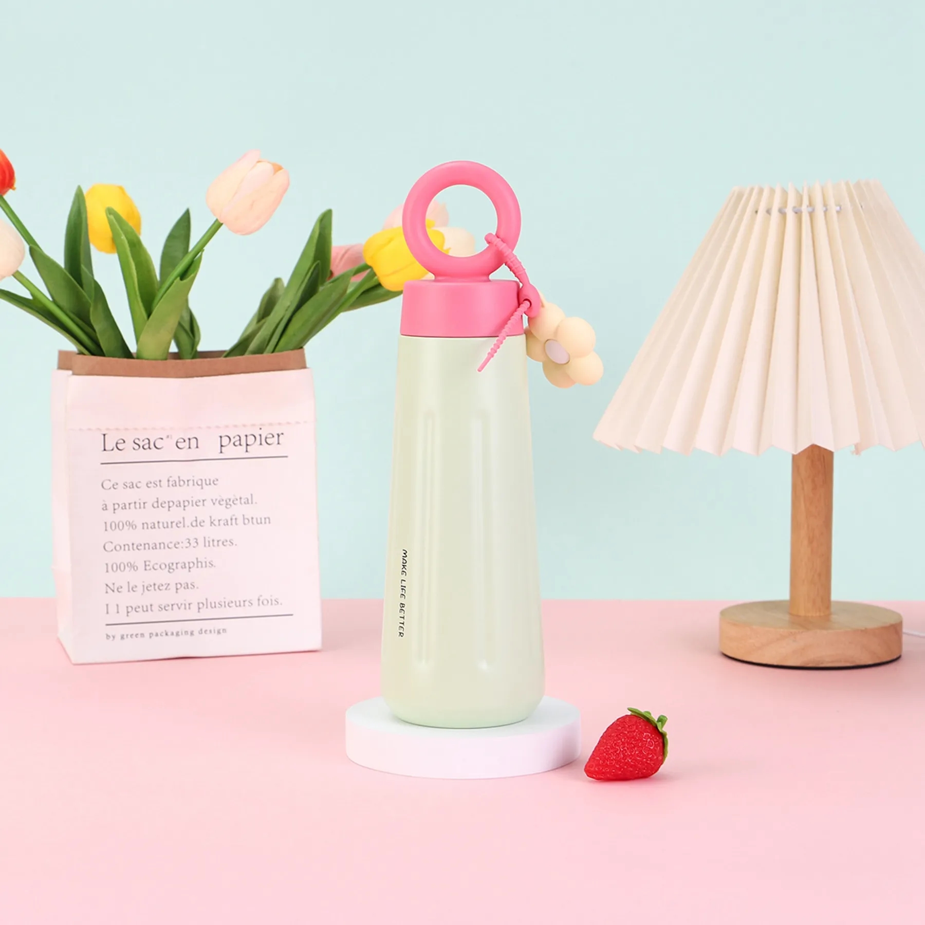 15 Oz. Petal Style Vacuum Stainless Steel Thermos Cup 7