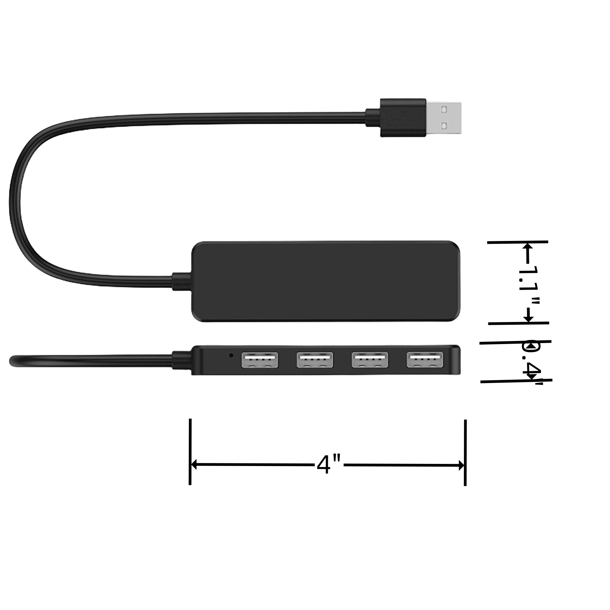 4-In-1 Portable Docking Station 2.0 Hub MOQ100 2
