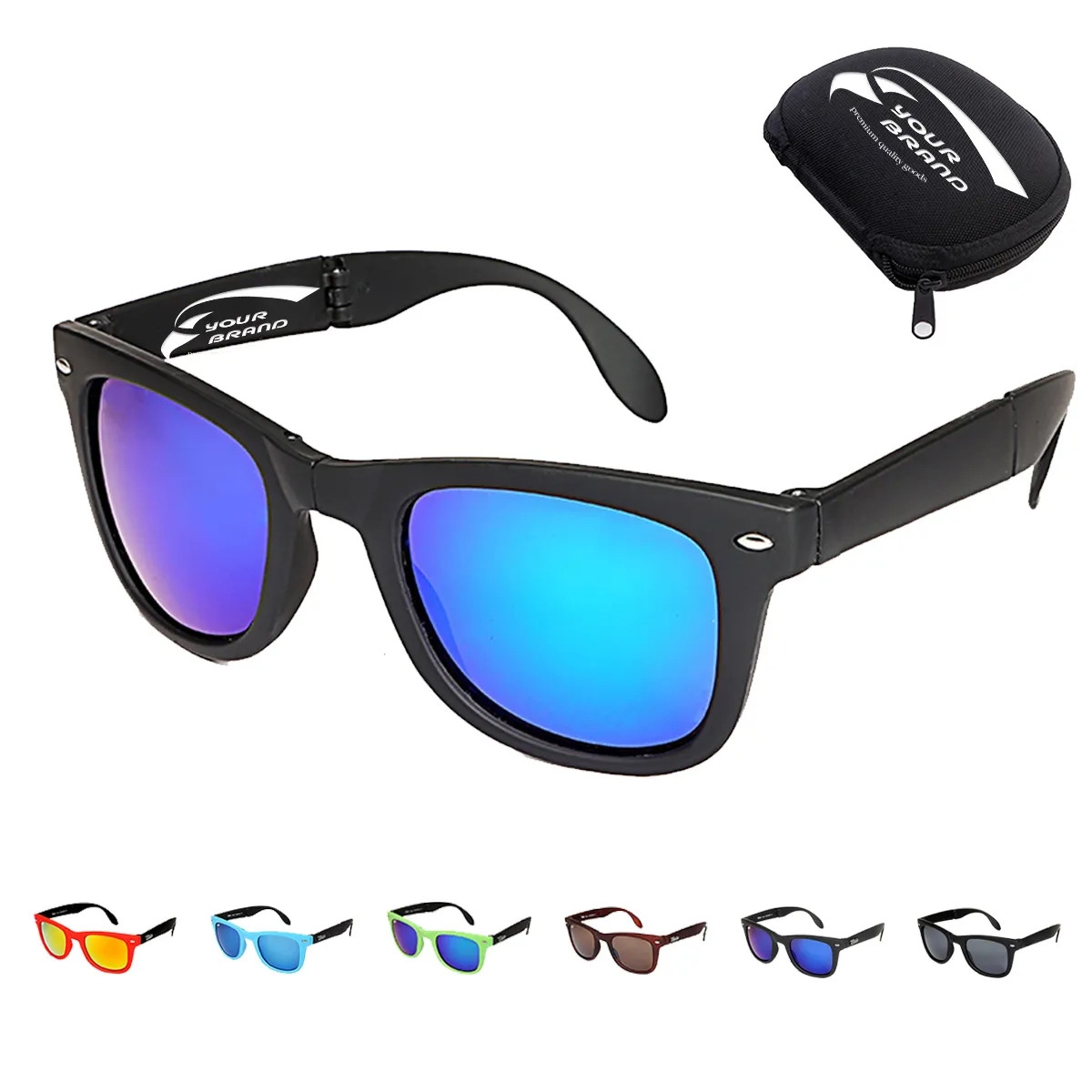 Unisex Colorful Lightweight Folding Organizer Sunglasses 2