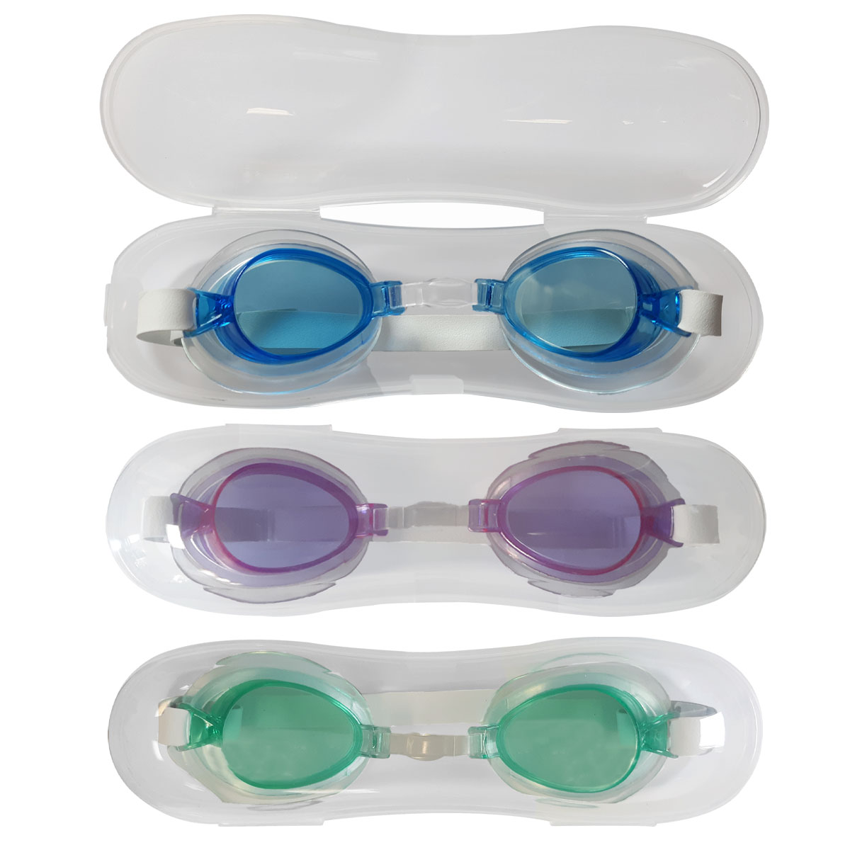 Deluxe Adult Swim Goggles With Case 5