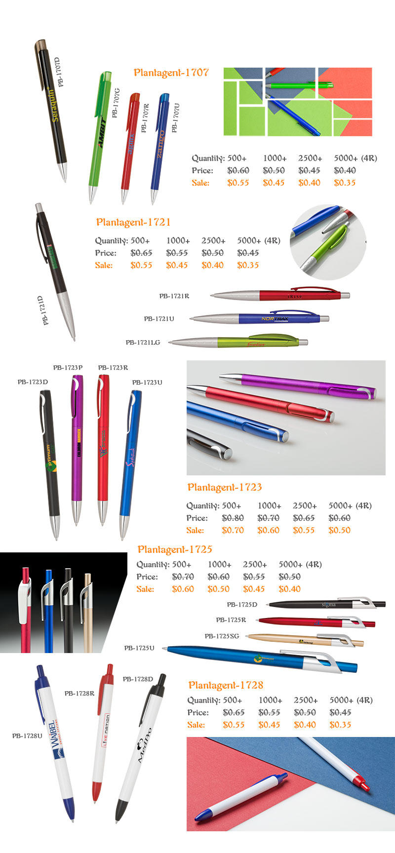 Plantagenet-1721 Promotional Metallic Pens 2