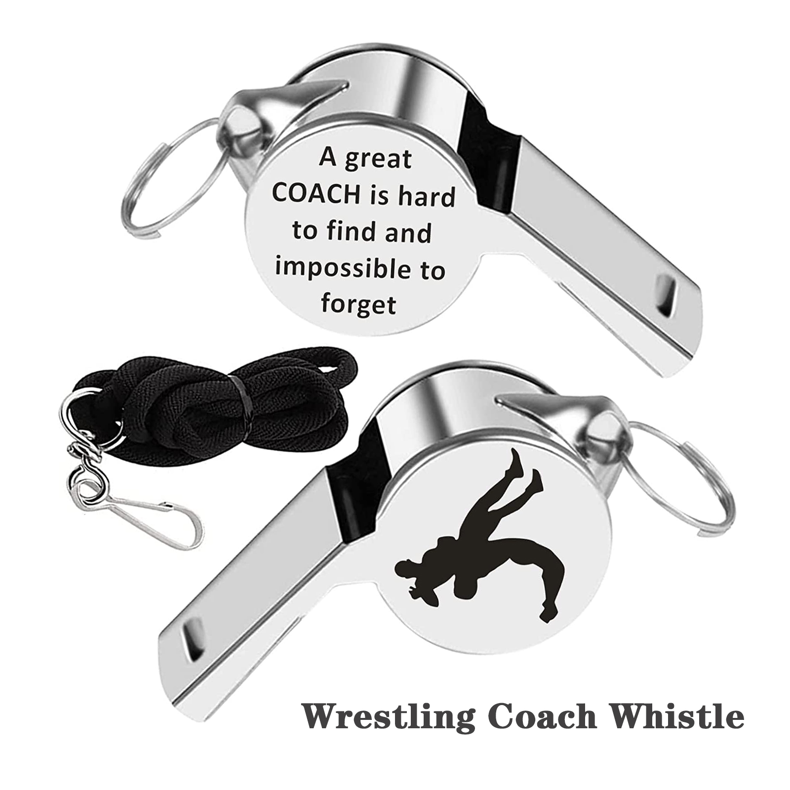 Coach Lanyard Stainless Steel Whistle 2