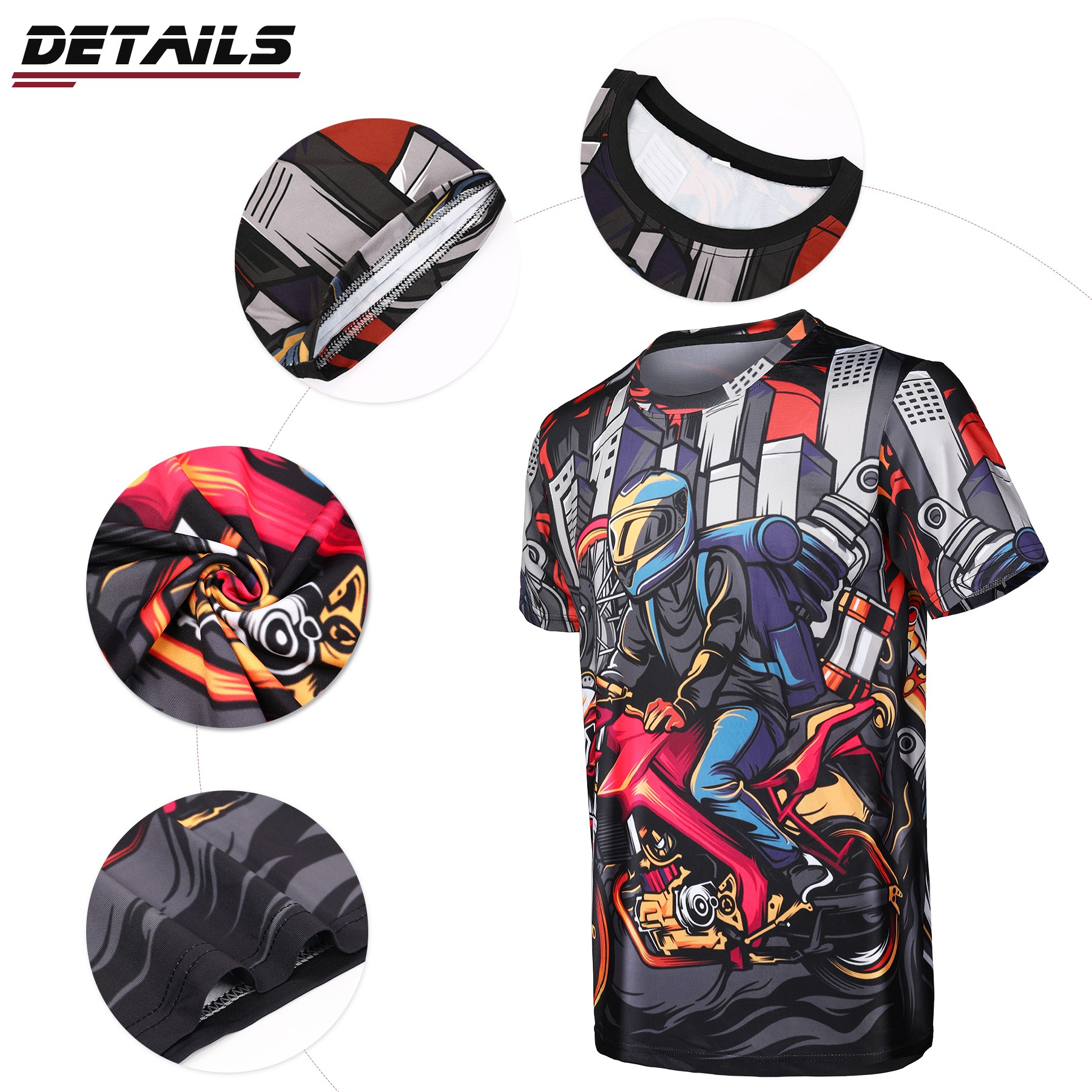 Custom Full Color Dye Sublimation Short Sleeve T-Shirt 6