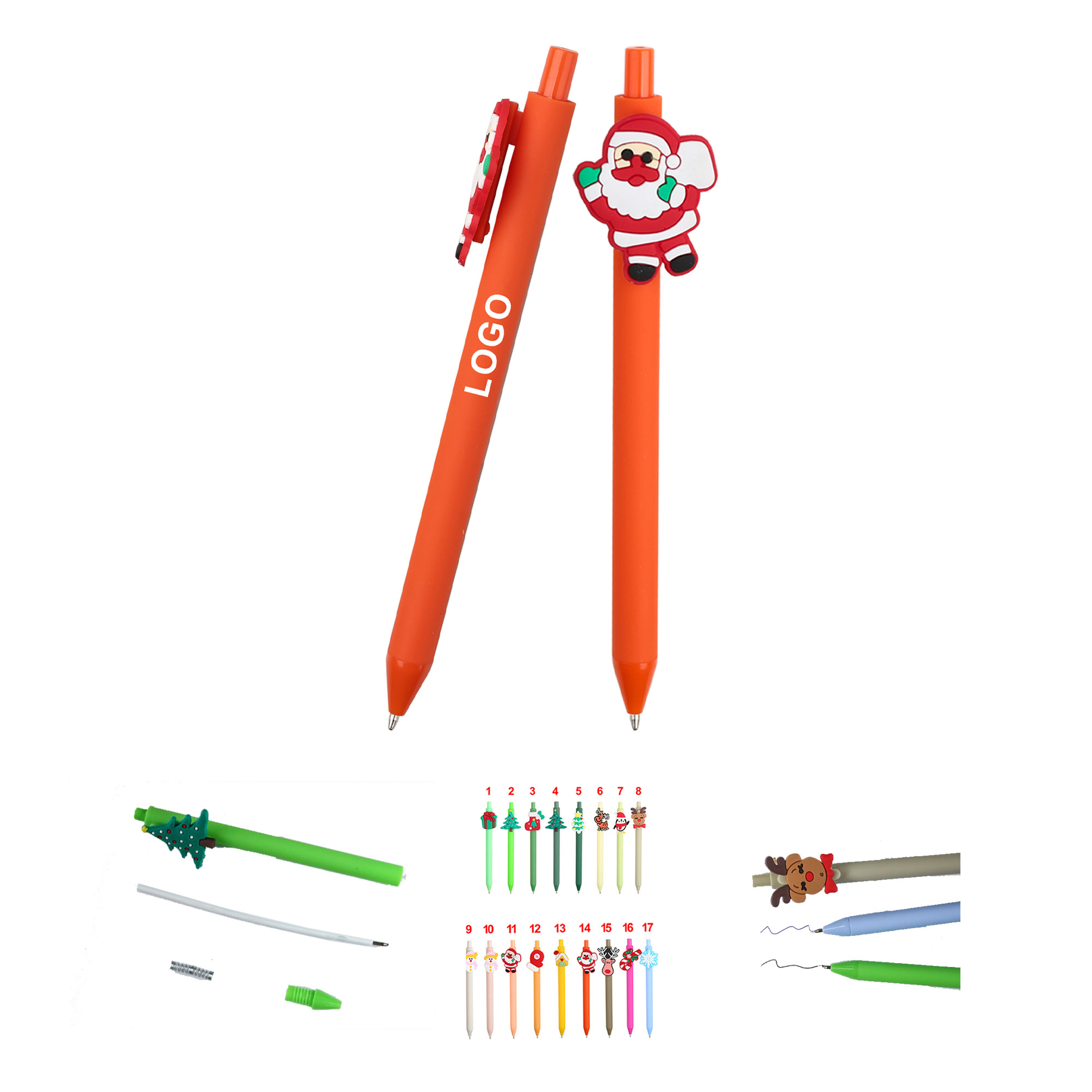 MOQ 100 pcs Cartoon Press Pen 2