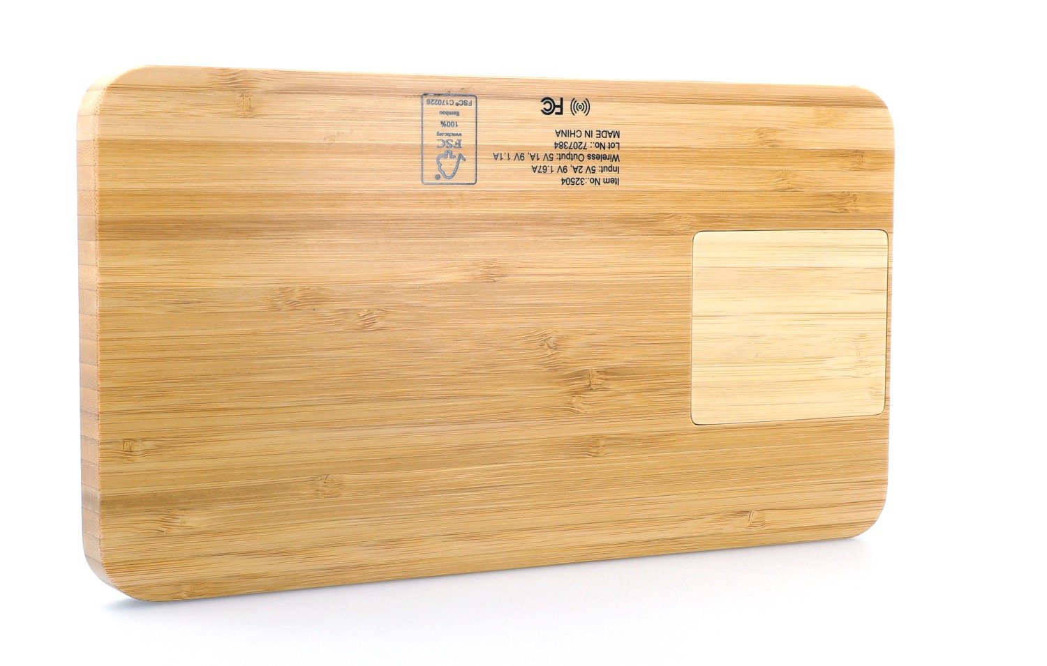 Bamboo 10W Wireless Charging Base with Dry Erase Board 80