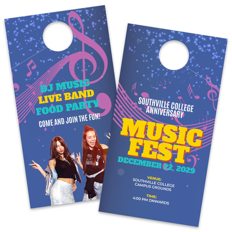 4.25 X 8 Inch Full Color Door Hanger 7