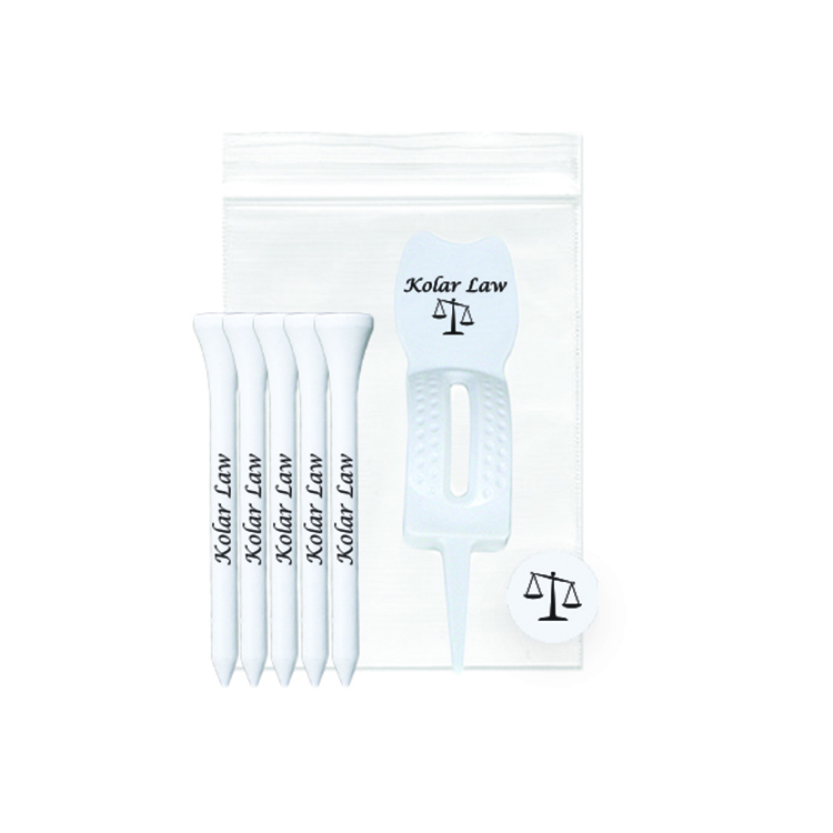 Golf Tee Combo Packs 5 2 3/4" tees 1 Bm and 1 Ergo Green DF