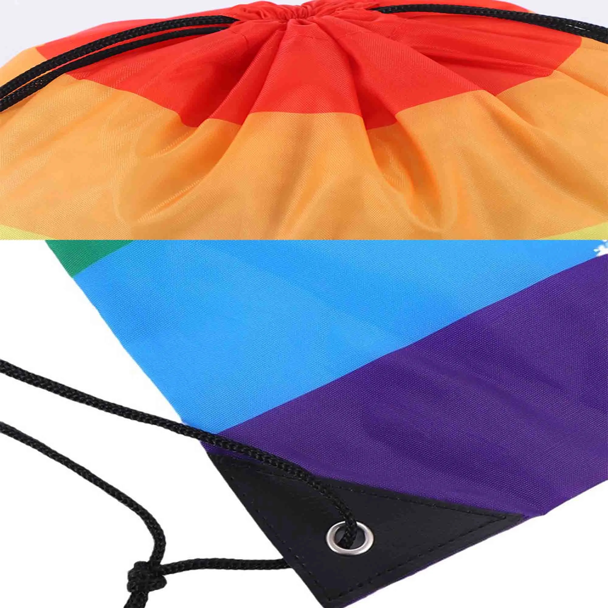 LGBT Pride Rainbow Unisex Drawstring Backpack 3