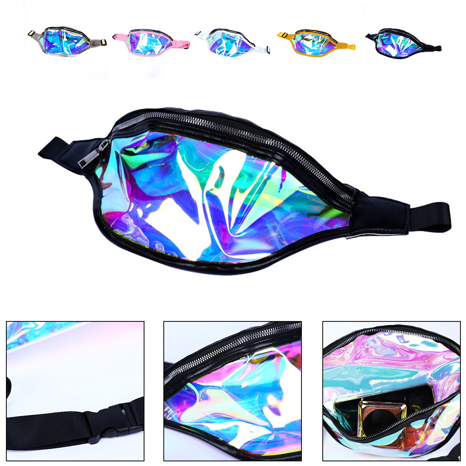Holographic Clear Fanny Pack