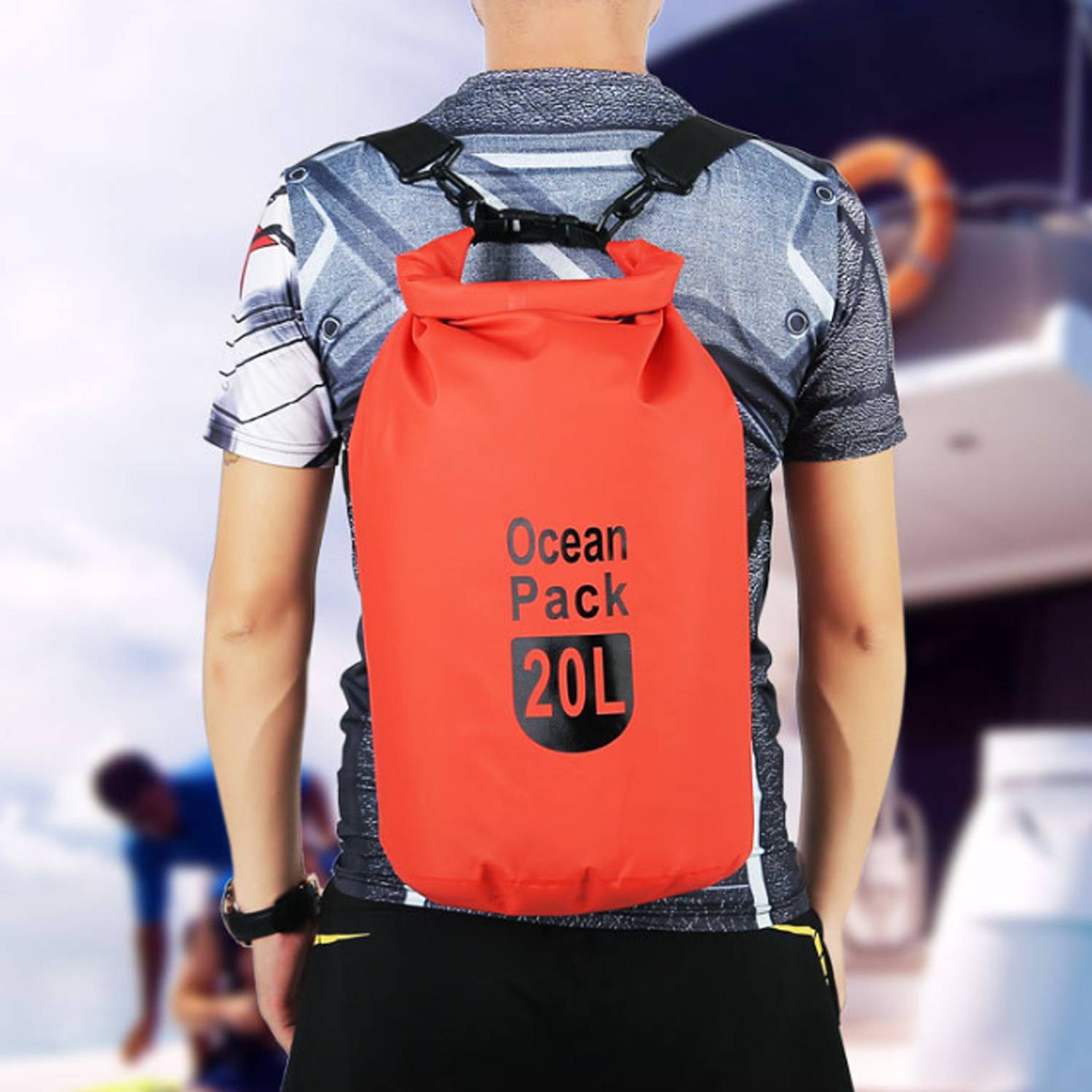Waterproof Dry Bag Heavy Durable Beach Backpack 3